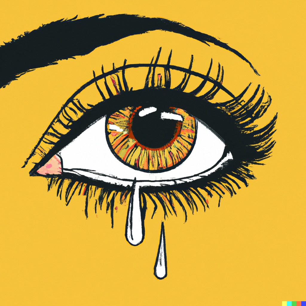 Women's eyse crying (Pop Art)